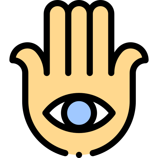 hamsa Detailed Rounded Lineal color icona