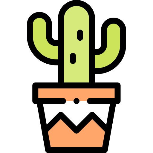 Cactus Detailed Rounded Lineal color icon