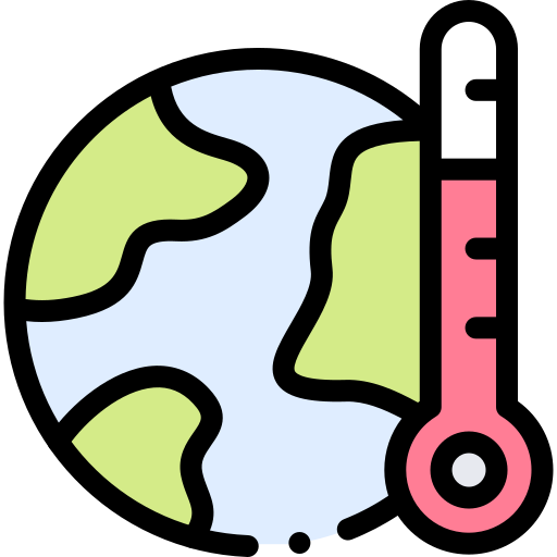 globalne ocieplenie Detailed Rounded Lineal color ikona