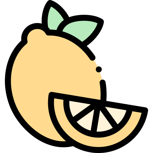 Lemon Detailed Rounded Lineal color icon