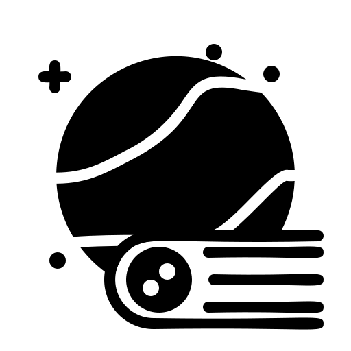 cometas Generic Glyph Ícone