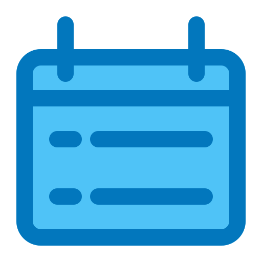 시간표 Generic Blue icon