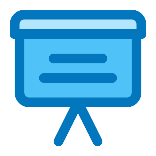Keynote presentation Generic Blue icon