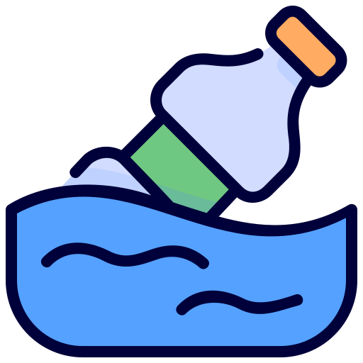 zanieczyszczenie wody Generic Outline Color ikona