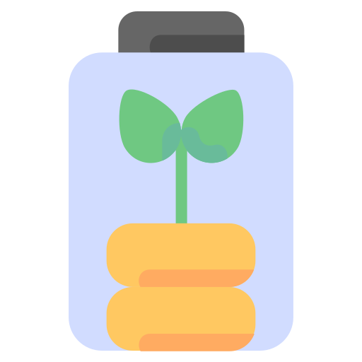ekologiczna bateria Generic Flat ikona