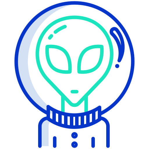 extraterrestre Icongeek26 Outline Colour Icône