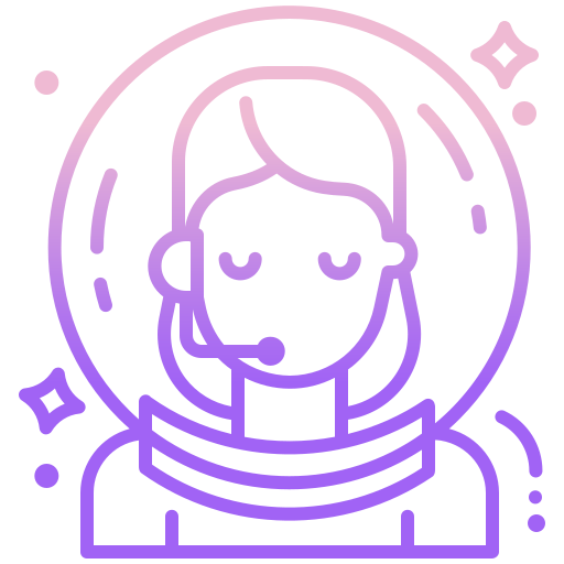 astronaut Icongeek26 Outline Gradient icoon