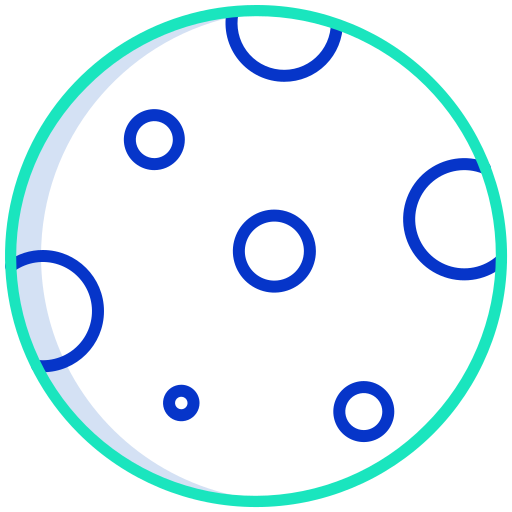 faza księżyca Icongeek26 Outline Colour ikona