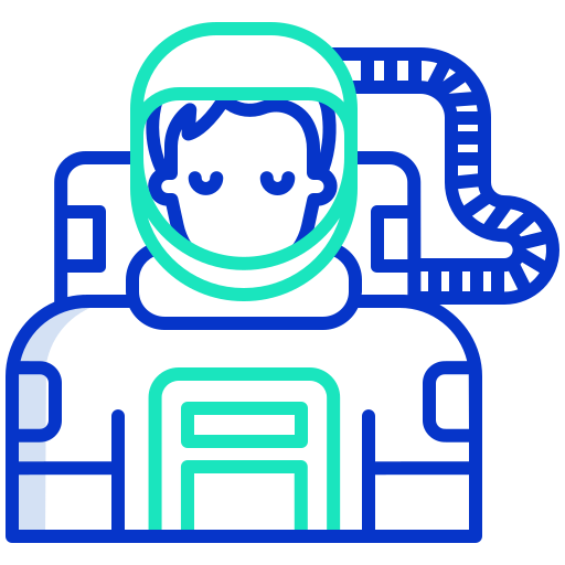 astronauta Icongeek26 Outline Colour ikona