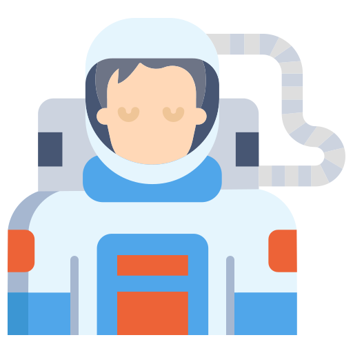 astronaut Icongeek26 Flat icoon