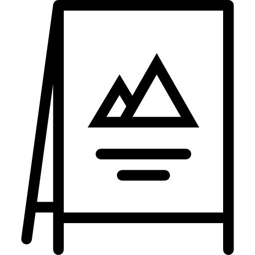 Advertising Coloring Lineal icon