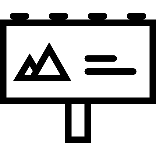 Billboard Coloring Lineal icon