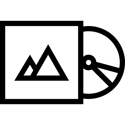 disco compacto Coloring Lineal icono