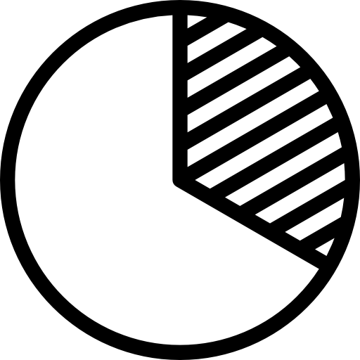 diagramme circulaire Coloring Lineal Icône