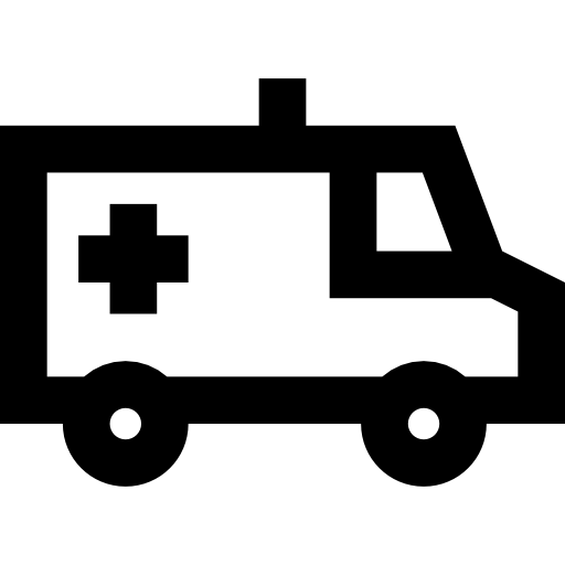 Ambulance Basic Straight Lineal icon
