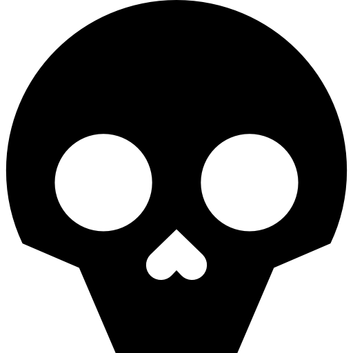 頭蓋骨 Basic Straight Filled icon