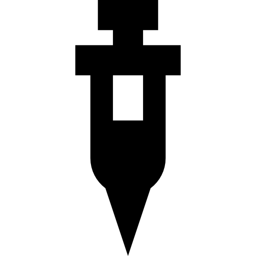 Syringe Basic Straight Filled icon