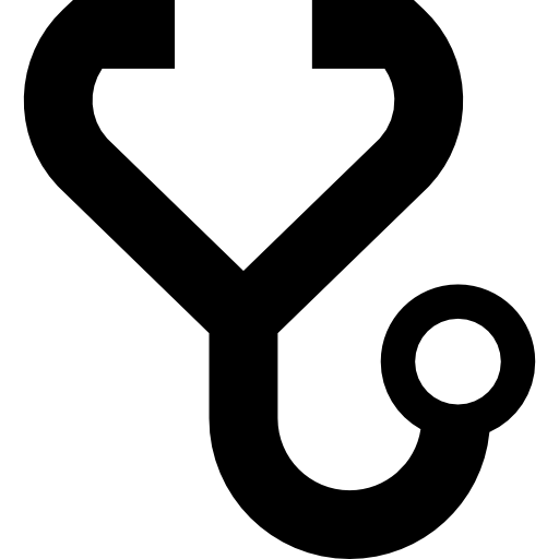 Stethoscope Basic Straight Filled icon