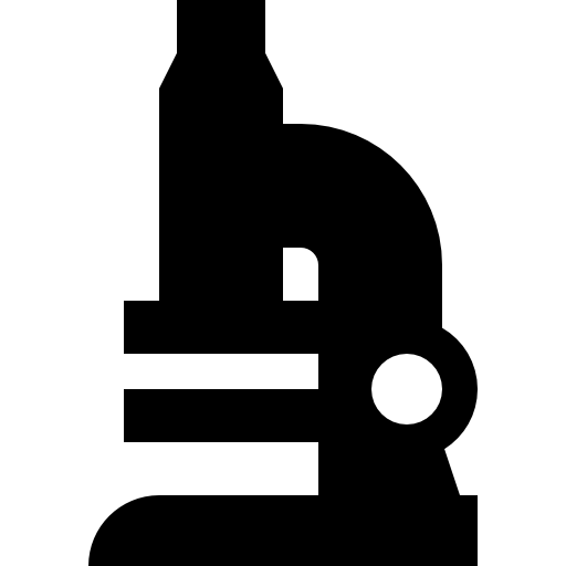 microscopio Basic Straight Filled icono