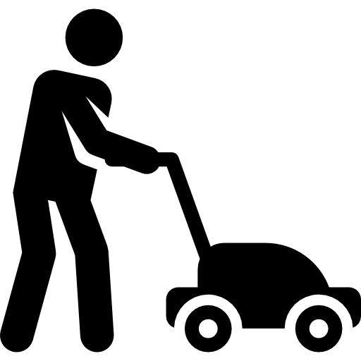Lawn mower Pictograms Fill icon