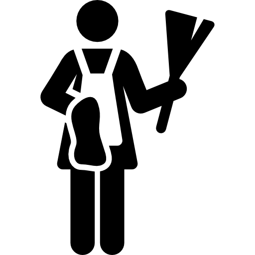 huishoudelijke hulp Pictograms Fill icoon