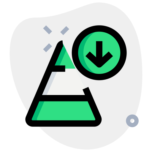Down Generic Rounded Shapes icon