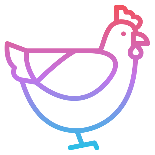 Chicken Iconixar Gradient icon