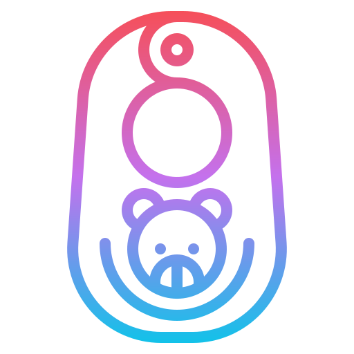 Baby bib Iconixar Gradient icon