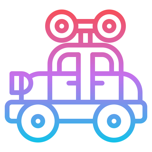 coche de juguete Iconixar Gradient icono