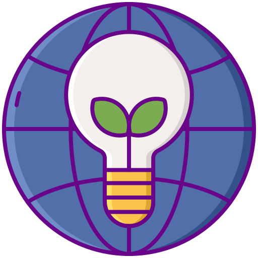 Eco bulb Flaticons Lineal Color icon