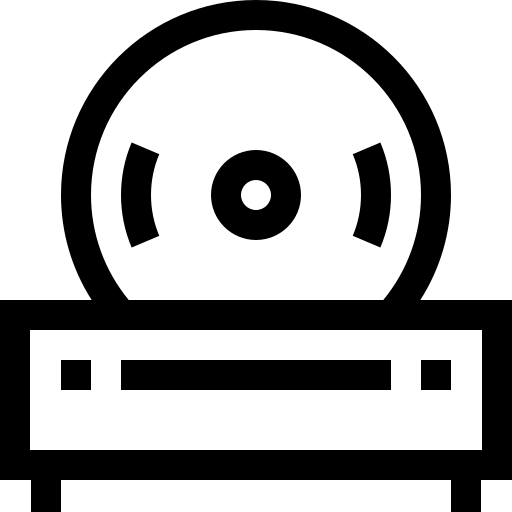 odtwarzacz cd Basic Straight Lineal ikona