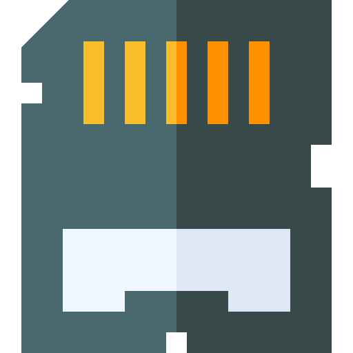 tarjeta de memoria Basic Straight Flat icono