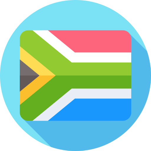 남아프리카 Flat Circular Flat icon