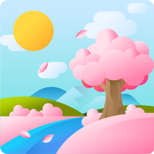 Sakura 3D Color icon