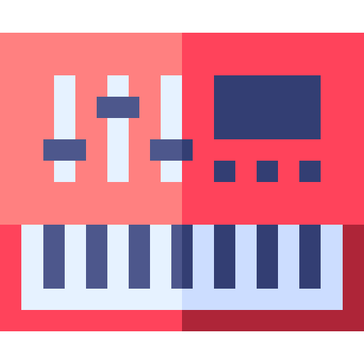 Synthesizer Basic Straight Flat icon