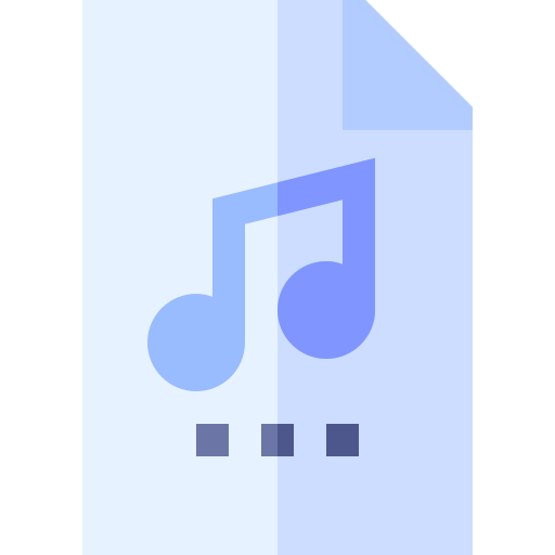 plik audio Basic Straight Flat ikona