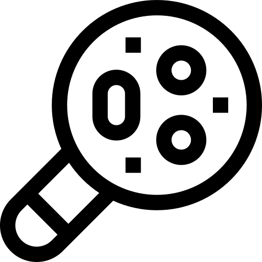 loupe Basic Straight Lineal Icône