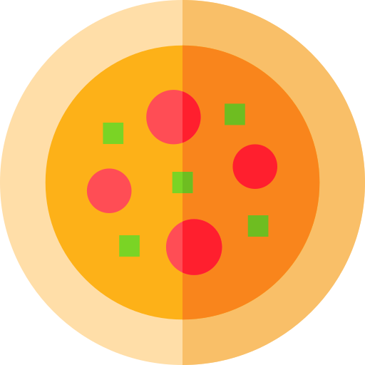 Pizza Basic Straight Flat icon