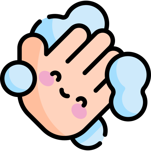 Washing hands Kawaii Lineal color icon