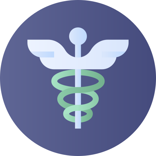 caduceus Flat Circular Gradient icon