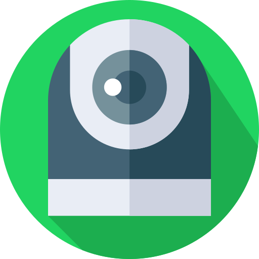 ウェブカメラ Flat Circular Flat icon