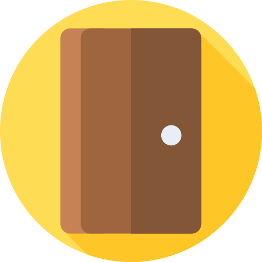 ドア Flat Circular Flat icon