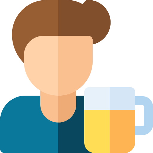 cerveza Basic Rounded Flat icono