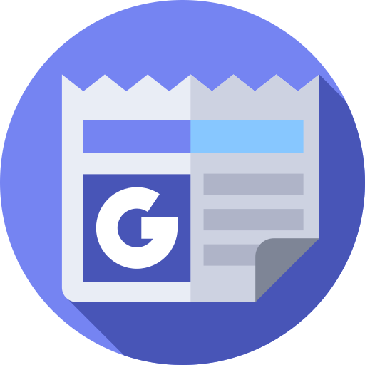 구글 뉴스 Flat Circular Flat icon
