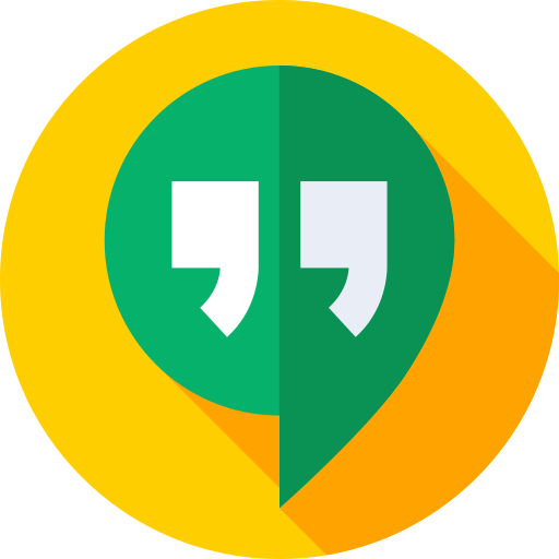 google hangouts Flat Circular Flat icon