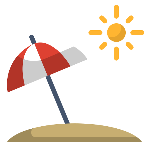Sun umbrella Generic Flat icon