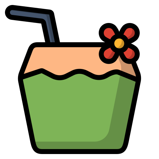 Coconut drink Generic Outline Color icon