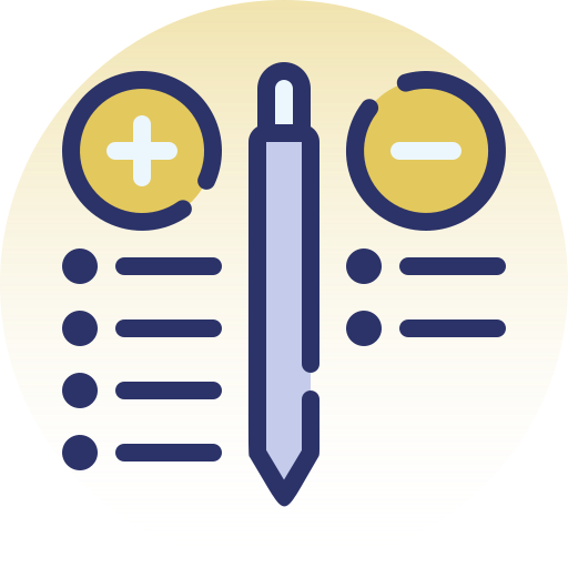 Pros and cons Generic Fill & Lineal icon