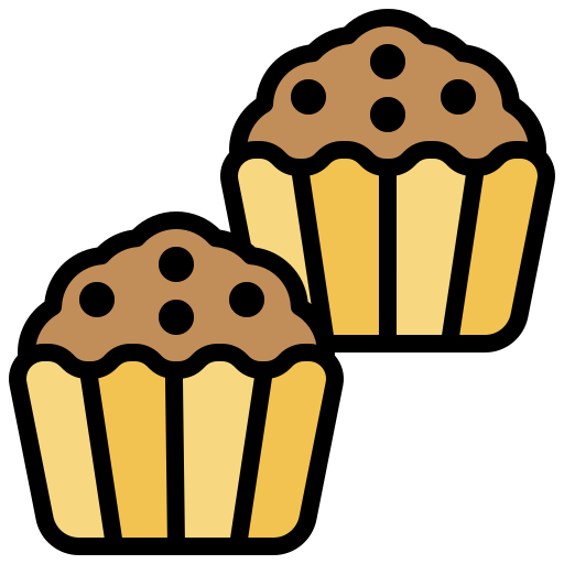 Muffin Surang Lineal Color icon