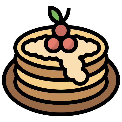 pancake Surang Lineal Color icona